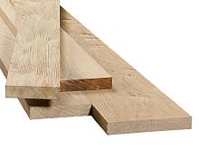 Geschaafd Eikenhout 32mm dik, vallende breedtes
